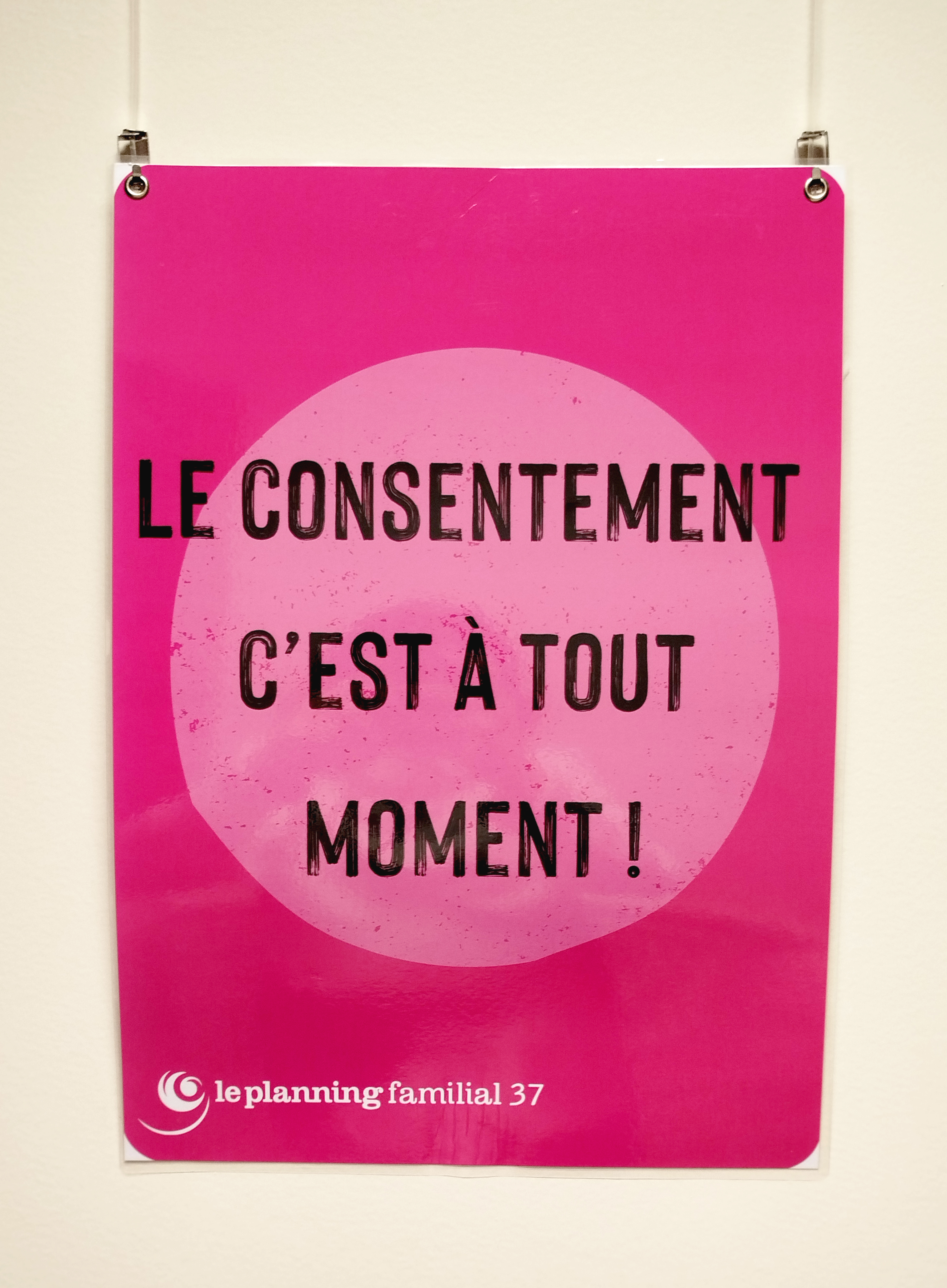 Exposition réalisée par le Planning familial 37 : Le consentement.